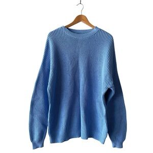 Looney Tunes x Love Your Melon 100% Cotton Blue Crewneck Knit Sweater XL